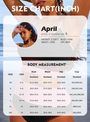 Imagem de Conjunto de biquíni Herseas, roupa de banho de cintura alta para mulheres