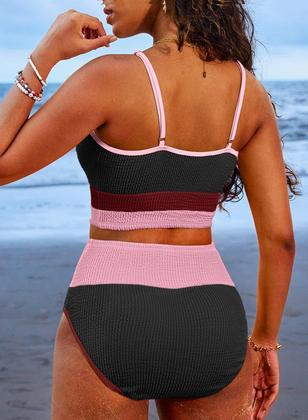 Imagem de Conjunto de biquíni Herseas, roupa de banho de cintura alta para mulheres