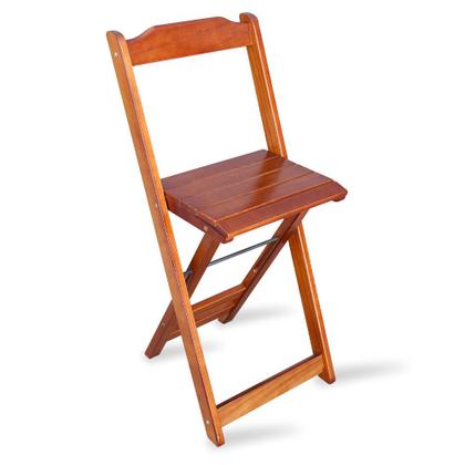 Imagem de Conjunto de Bistro com 3 Cadeiras Dobravel para Area de Lazer - Imbuia