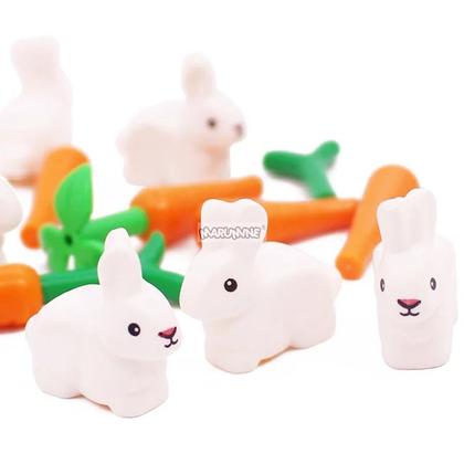 Imagem de Conjunto De Blocos De Animais 20 Peças, Modelo Marumine Moc, Tijolos, Acessórios De Fazenda,