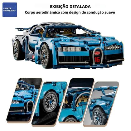 Imagem de Conjunto de Blocos de Construção de Super Carro 1:14 (900 Peças) - Brinquedo para Crianças