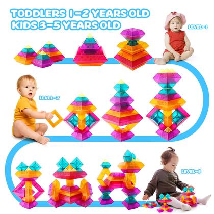 Imagem de Conjunto de blocos de construção Make Kids Smile Bubble Fun 30 unidades de 2 a 6 anos