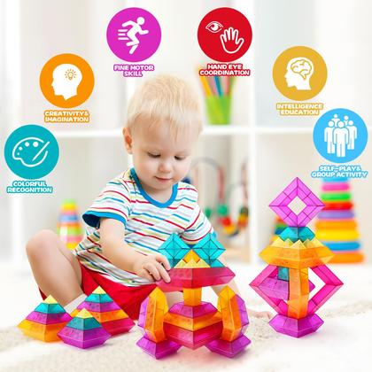 Imagem de Conjunto de blocos de construção Make Kids Smile Bubble Fun 30 unidades de 2 a 6 anos
