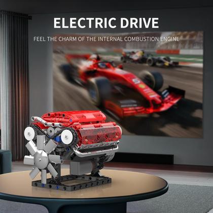 Imagem de Conjunto de blocos de construção Mold King V8 Engine 10155 com bateria