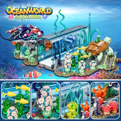 Imagem de Conjunto de blocos de construção QLT QIAOLETONG Aquarium com Lego Compat.