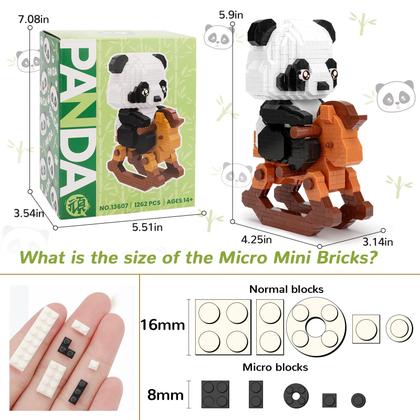 Imagem de Conjunto de blocos de construção QLT QIAOLETONG Mini Animals 1262 PCS