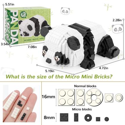 Imagem de Conjunto de blocos de construção QLT QIAOLETONG Mirco Animals 1163 PCS