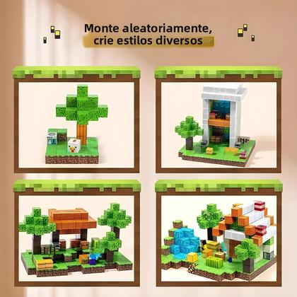 Imagem de Conjunto De Blocos Magnéticos Para Crianças Com Balde De Armazenamento, Brinquedo Educacional