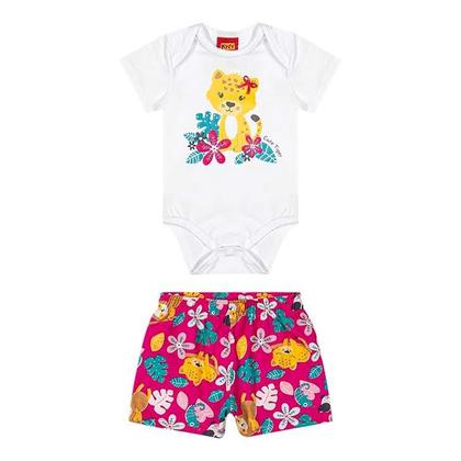 Imagem de Conjunto de body + Shorts Oncinha charmosa KYLY