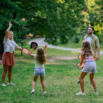 Imagem de Conjunto de bolas Toss and Catch Qrooper para crianças com luva de beisebol