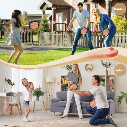 Imagem de Conjunto de bolas Toss and Catch Qrooper para crianças com luva de beisebol