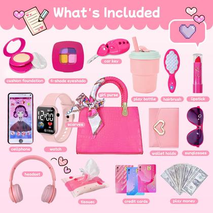 Imagem de Conjunto de bolsas Sikcurg Little Girl com maquiagem fingida de 3 anos ou mais