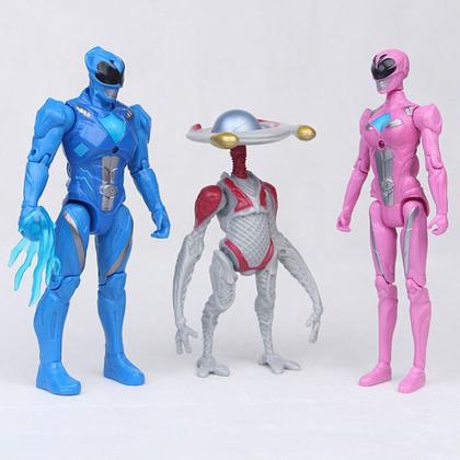 Imagem de Conjunto de bonecas Action Figure Power Rangers, 6 peças de brinquedo de presente para crianças