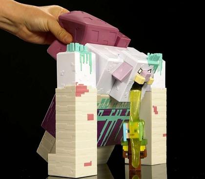 Imagem de Conjunto de Bonecos Articulados Minecraft Legends Ataque do Devorador Com Slime - Patrulheiro - Mattel HNC08