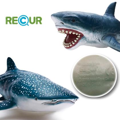 Imagem de Conjunto de bonecos de ação Gemini & Genius Sea Animal Great White Shark and Whale Shark