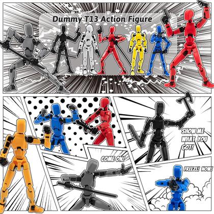 Imagem de Conjunto de bonecos de ação Gmajdar Titan T13 para crianças - 4 unidades