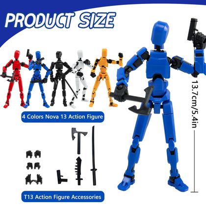 Imagem de Conjunto de bonecos de ação Gmajdar Titan T13 para crianças - 4 unidades