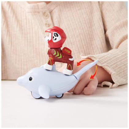Imagem de Conjunto de bonecos de ação Paw Patrol Aqua Pups Marshall com golfinho