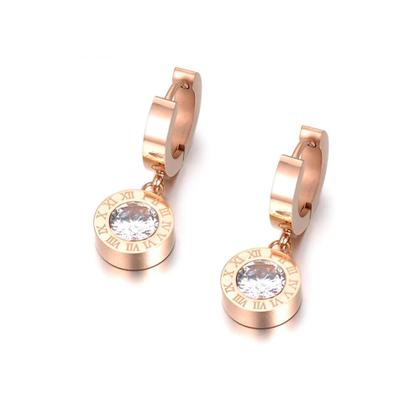 Imagem de Conjunto De Brincos, Colar, Pulseira E Anel De Aço Inoxidável Com Zircônia Cúbica Para Mulheres E