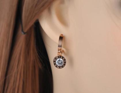 Imagem de Conjunto De Brincos, Colar, Pulseira E Anel De Aço Inoxidável Com Zircônia Cúbica Para Mulheres E