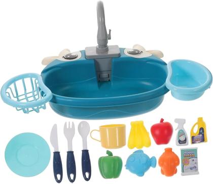 Imagem de Conjunto De Brinquedo De Cozinha Infantil, Brinquedo De Pia De Lavagem Para Meninos E Meninas,
