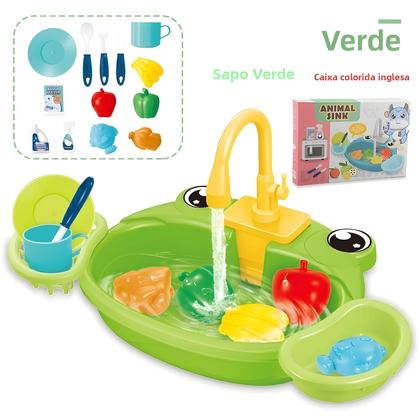 Imagem de Conjunto De Brinquedo De Cozinha Infantil, Brinquedo De Pia De Lavagem Para Meninos E Meninas,
