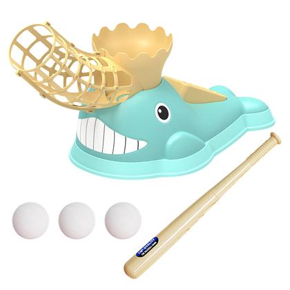 Imagem de Conjunto de brinquedos de beisebol infantil bola interna e externa catapulta esportiva interativa pai-filho meninos e meninas de 3 a 6 anos