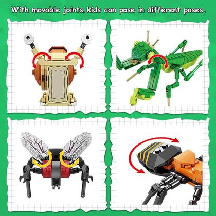 Imagem de Conjunto de brinquedos de construção KAZI Bugs Insect Collection Kids 8+ Years