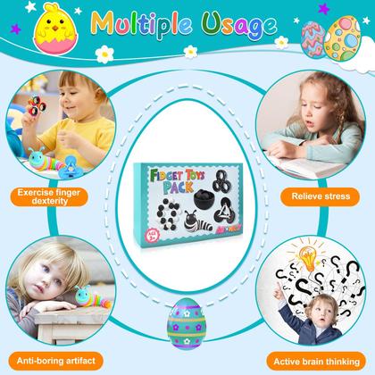 Imagem de Conjunto de brinquedos Fidget ASIOWELY Fidget Slug Sensory Ball para crianças