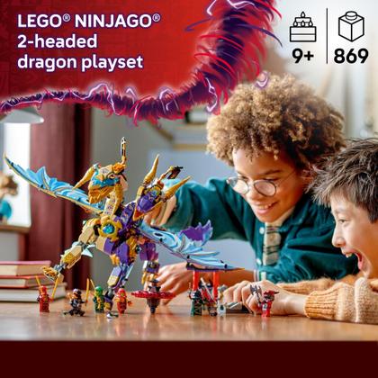 Conjunto de brinquedos LEGO NINJAGO Arc Dragon of Focus com 8