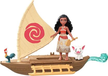 Imagem de Conjunto de Brinquedos Mattel Disney - Princesa Moana com Boneca e Barco
