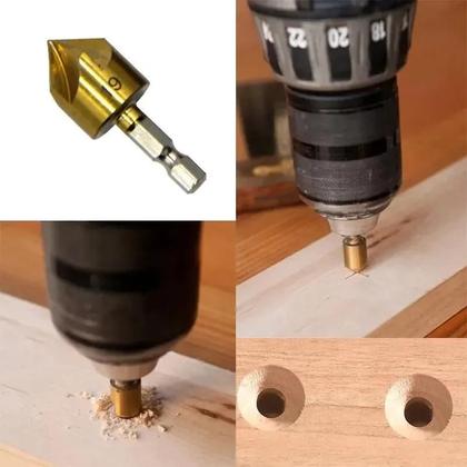 Imagem de Conjunto De Brocas Com Cabo Hexagonal Revestido De Titânio 6 Peças 6-19mm Ferramenta De Chanfrar