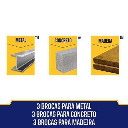 Imagem de Conjunto De Brocas De 3 Pontas 9 Peças 5 A 8mm Iw5009 Irwin