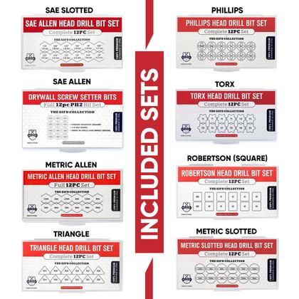 Imagem de Conjunto de brocas de chave de fenda Baker and Bolt 96 peças com haste hexagonal magnética