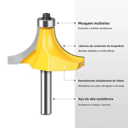 Imagem de Conjunto De Brocas De Fresadora Com Haste De 8mm Em Carboneto De Tungstênio Para Trabalhos Em