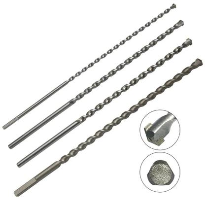 Imagem de Conjunto De Brocas De Impacto Para Concreto E Alvenaria De 300mm Com Haste Triangular 6-16mm Para
