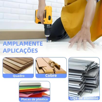 Imagem de Conjunto De Brocas De Rosca De Parafuso HSS Com Haste Hexagonal Banhada a Titânio M3 M4 M5 M6 M8 M10