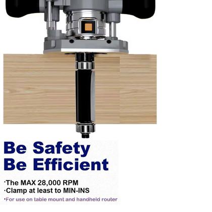 Imagem de Conjunto de brocas de roteador Flush Trim SICWOOD 1/4 Shank 1/2 diâmetro, 4 unidades