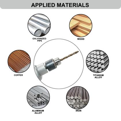 Imagem de Conjunto de brocas GMTOOLS M35 HSS Cobalt 8 mm 135, ponta 10 unidades