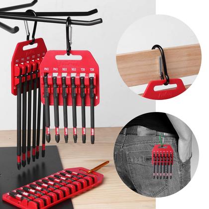 Imagem de Conjunto de brocas Impact Protorq de 6 peças com clipe PH2, SQ2, T25 TORX