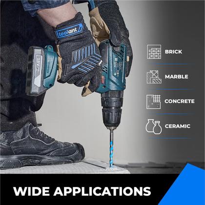 Imagem de Conjunto de brocas para concreto e alvenaria, 7 peças de haste hexagonal