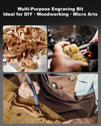 Imagem de Conjunto de brocas para escultura em madeira Faqeegi HSS 3-8mm 5PCS