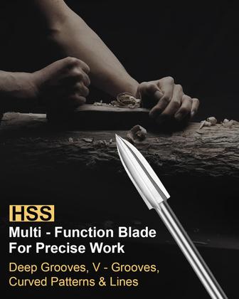 Imagem de Conjunto de brocas para escultura em madeira Faqeegi HSS 3-8mm 5PCS