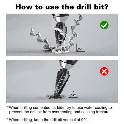 Imagem de Conjunto de brocas Step Drill Lytool M35 em aço cobalto de 3 peças 1/8-7/8