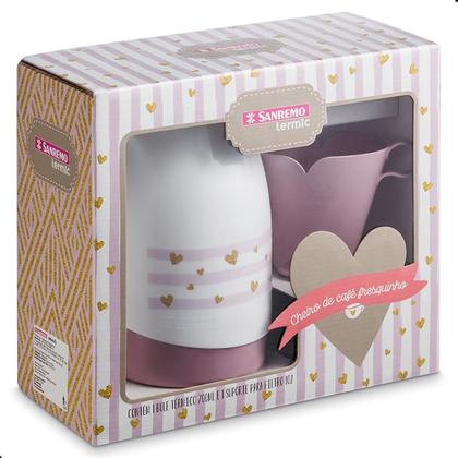 Imagem de Conjunto de Bule Térmico 700ml + Suporte P/ Filtro Café Sanremo