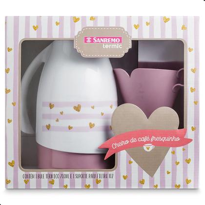 Imagem de Conjunto de Bule Térmico 700ml + Suporte P/ Filtro Café Sanremo