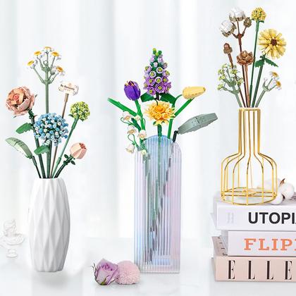 Imagem de Conjunto de buquês Building Blocks Seyaom Flowers com 547 unidades