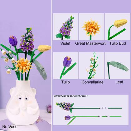 Imagem de Conjunto de buquês Building Blocks Seyaom Flowers com 547 unidades