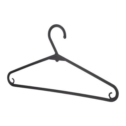 Imagem de Conjunto de Cabides Dasplast Plástico Fun com 20 Unidades Preto