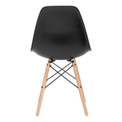 Imagem de Conjunto De Cadeiras Charles Eames Eiffel DSW Preto 2 Peças
